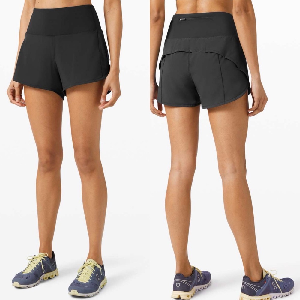 Lululemon Speed Up HR Short 4" BLACK